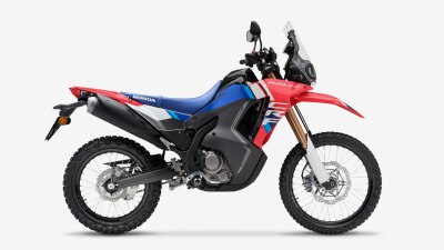 Image studio orientée vers la droite du CRF300L Rally.