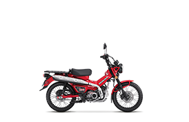 Image studio de Trail 125. Angle droit.