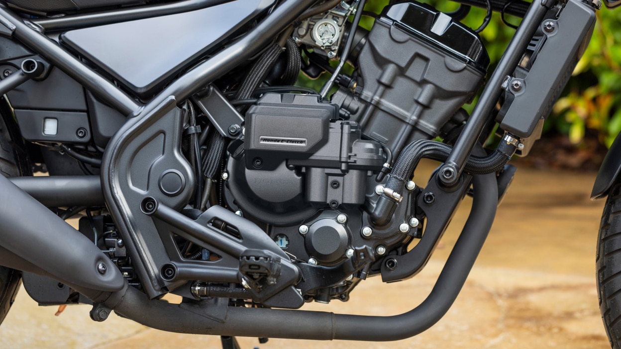 Close up of suspension.