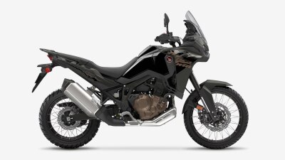 A right facing side angle of a Honda Africa Twin
