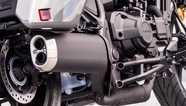 Close up of exhaust.