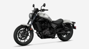 Image avant gauche des 3/4 du Rebel 1100 ABS Argent