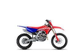 Profil droit de la moto de motocross Honda CRF450R