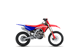 Profil droit de la moto tout-terrain Honda CRF450RX