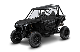 Un coup d'angle de 3/4 d'une Honda Talon en studio