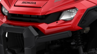 Close up of headlights.